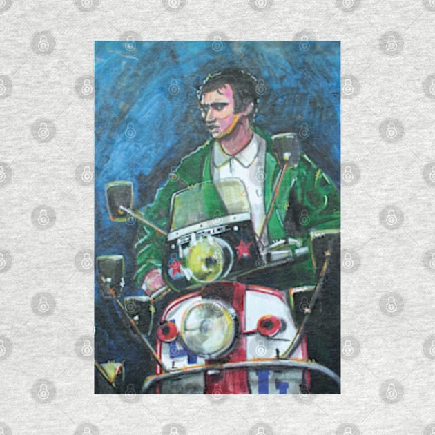 Quadrophenia, Scooter, Scooterist, Scootering, Scooter Rider, Mod Art by Scooter Portraits